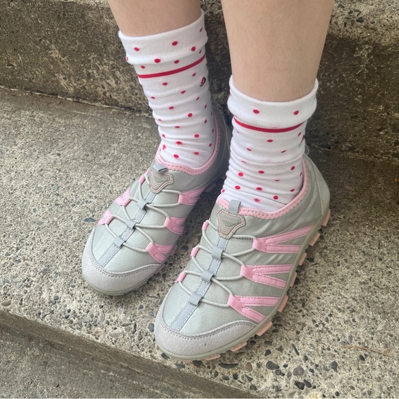 Cutest y2k C+O pink and grey straps trainers - Picture 2 of 16